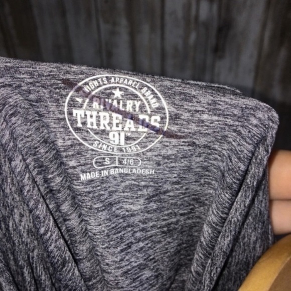 NCAA BYU Cougars Grey High Low Scoop Back Blouse - Picture 5 of 5